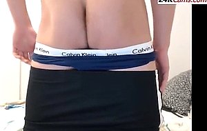 Blowing my boyfriend on webcam 