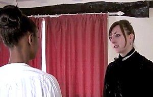 Ebony maid lola maris spanked intense 