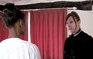 Ebony maid lola maris spanked intense 