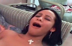 Transsexual threeway copulation