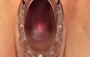 Submissive blonde anal plug fingering 