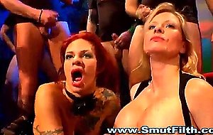 Big tits bitch gets bukkaked