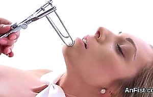 Slutty lesbian centerfolds are fist fucking juicy 