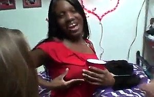 College amateur girls playing with pussy at dorm party