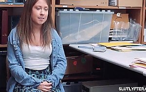 Teen brooke fucks with the store officer 