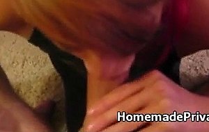 Redhead GF Deepthroating Cock 