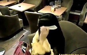 Silky chinese hairjob 