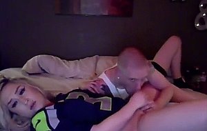 Enjoying a chubby tranny's ass 