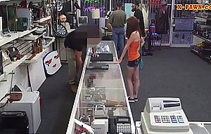 Huge tits slut in glasses gets fucked with pawnkeeper