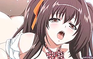 Hentai teen gets double penetrated