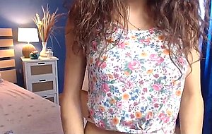 Busty girl strips online 