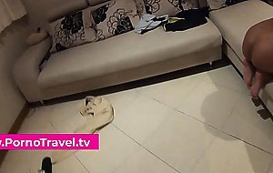 Adorable teen sucked deepthroat before fucked in doggy style