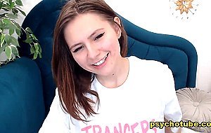 Delicious Brunette Engaged To A Fruity Performance Live