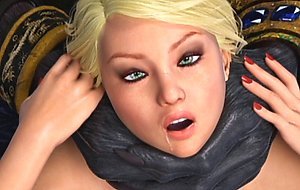 3D Blonde Fucked by Horny Creatures