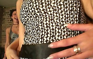 Blonde whore works at the party
