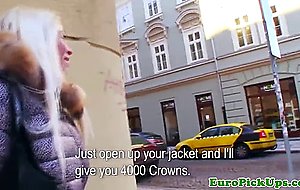 Amateur Czech takes a big load to her horny pussy 