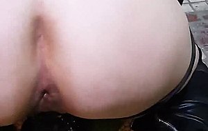 Bdsm costume anal vibrator fuck on public stage