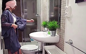 Of course the Blindfolded Lady gets a Dick in Mouth