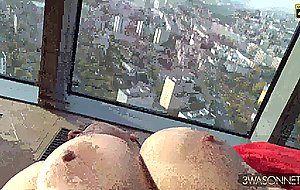 Bouncing boobs up high