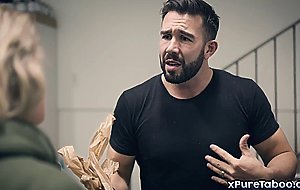 Lisey Sweet picked up in garbage room and later fucked