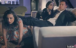 Housewife MILF and her teen pet satisfy the husband