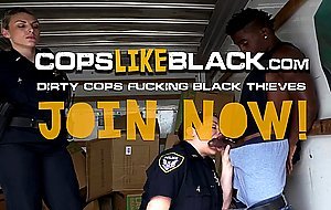 Horny busty cops enjoy a lot to get penetrated by this BBC