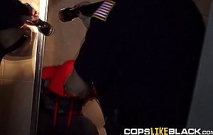 Horny busty cops enjoy a lot to get penetrated by this BBC