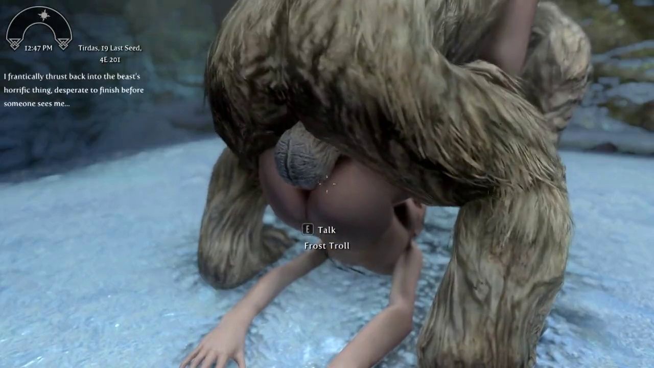 Skyrim - vampire gets dominated by frost troll - part 1 HD porn - SEXTVX.COM