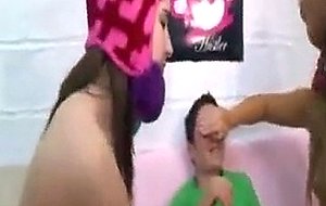 Naughty College Coeds Sucking Cock And Having Fun