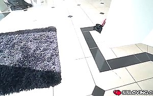 Stepbro tags her by slipping his cock 