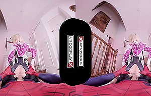 Vrcosplayx.com spider gwen blowing your mind with her mouth and pussy vrporn