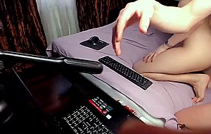 Pretty brunette teen sex home with boyfriend cam