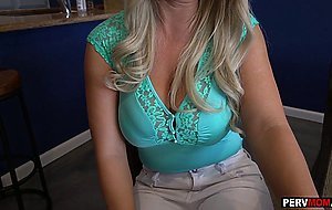 Upset mature stepmom MILF fucked her big dick stepson