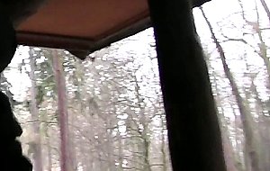 Leony sweet slut fucked intense outdoors in the winter