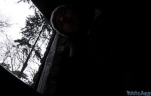 Leony sweet slut fucked intense outdoors in the winter