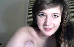 sexy 18yo teen pleasuring her pussy with a dildo