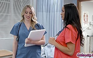 Sofi Ryan and Riley Reyes stumbles on bed and get heated