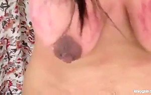 Saggy tits seriously punished