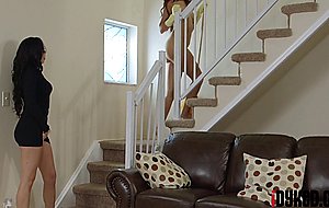 Selena santana and sophia leone in working intense for her money