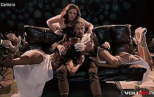 Hardcore interracial gangbang 