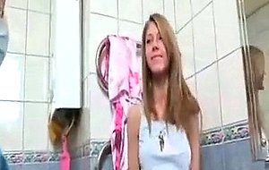 Krystal fucked in the bathroom