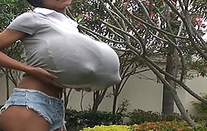Naughty girls with inflated tits