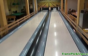 Clitpierced girlnextdoor facialized in public