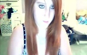 Hot teen shows off