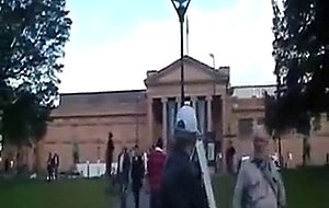 A one man cfnm exhibitionism protest in austrailia