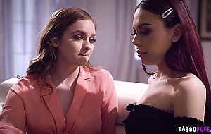 Sabina and Mary collide in a passionate kiss