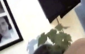 Brunette teen gives bj and gets fucked