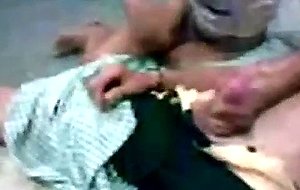 Guys take turns to fuck her