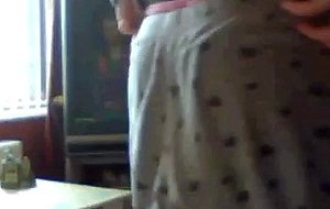 Amy shows ass