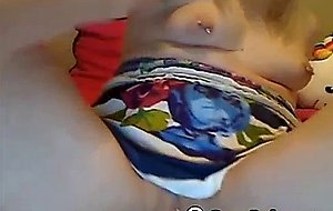 Hot Blonde Teen Chick Masturbating on Webcam